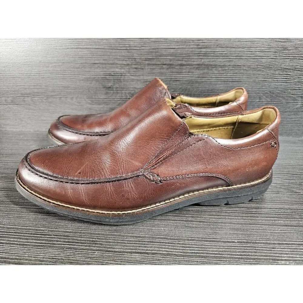 American Classic DelaRentis Handcrafted Brown Loafer Slip On Shoes Size 8M
